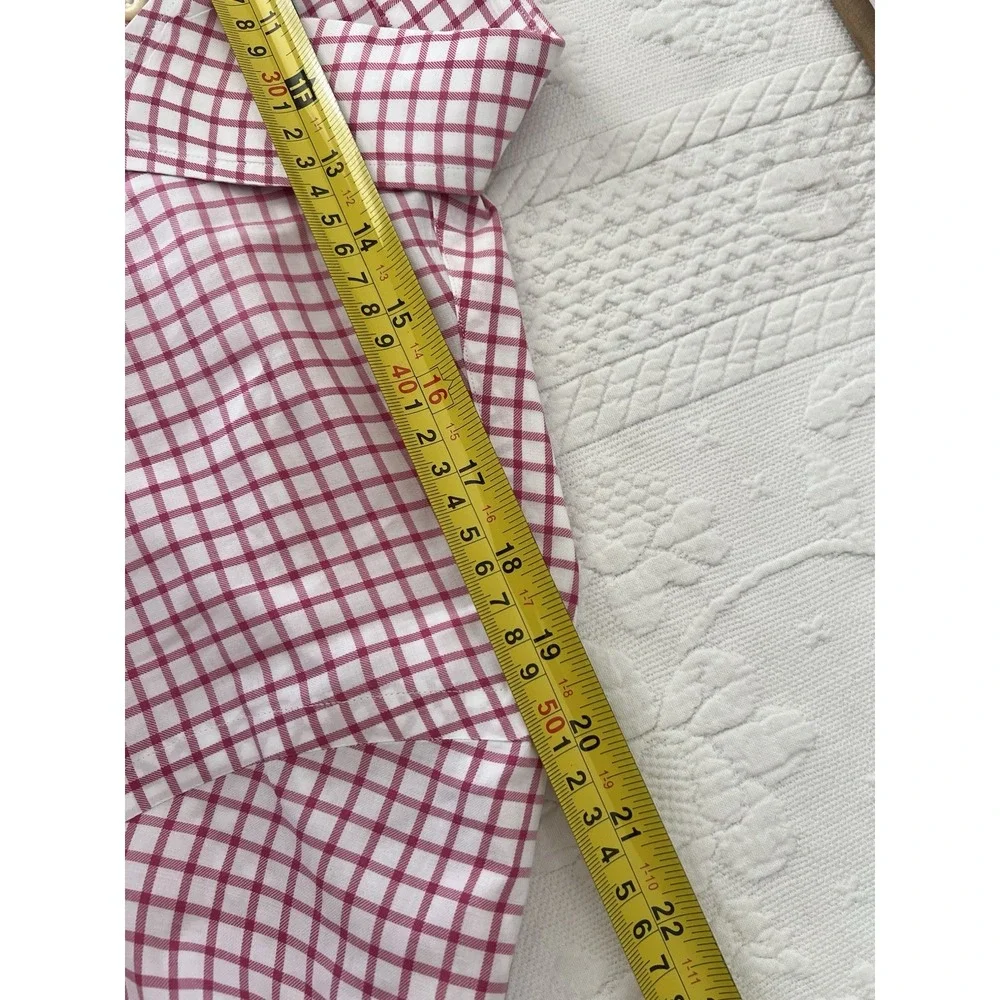 Polo Ralph Lauren Shirt Mens XL Red Pink Check Cotton Button Down Blue Pony